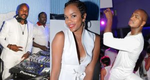 DJ DNice, LeToya Luckett & NE-YO at the ABFF White Party