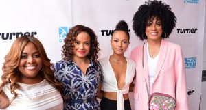 Sherri Shepherd, Judy Reyes, Karrueche Tran and Executive Producer Janine Sherman Barrios