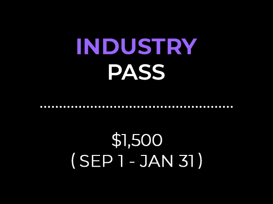 INDUSTRY PASS $1,500 (SEP 1 - JAN 31)